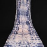 Blue Silk Abstract Print Saree 1