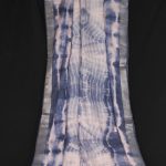 Blue Silk Abstract Print Saree 2