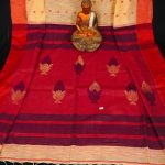 Elegant Yellow Cotton Linen Handloom Saree 3