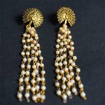 The Lavish Layers of Elegance - Golden Multilayered Pearl Neckpiece 2