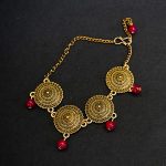An Artsy Statement Choker Necklace,Earrings & Bracelet Set 2