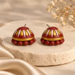 Raagini - Red & Gold Jhumka Necklace Set 3
