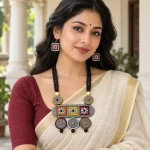 Chitrakala - Multicolour Floral Necklace & Earring Set 1